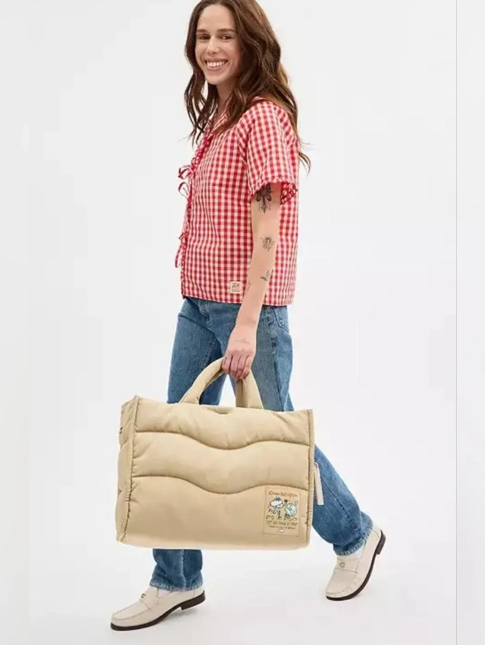 Coachtopia Loop Tote with Wavy Quilting